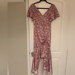 Caroline Constas High to Low Maxi Silk Dress size small